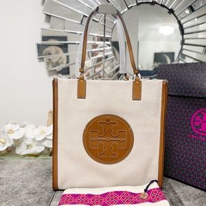 Tory Burch ELLA TALL TOTE BAG Canvas